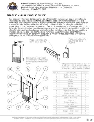 Vista previa de puertas de refrigeracion instructivo