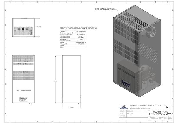 Vista previa de enfriador de inyectora de plasticos plano proyecto